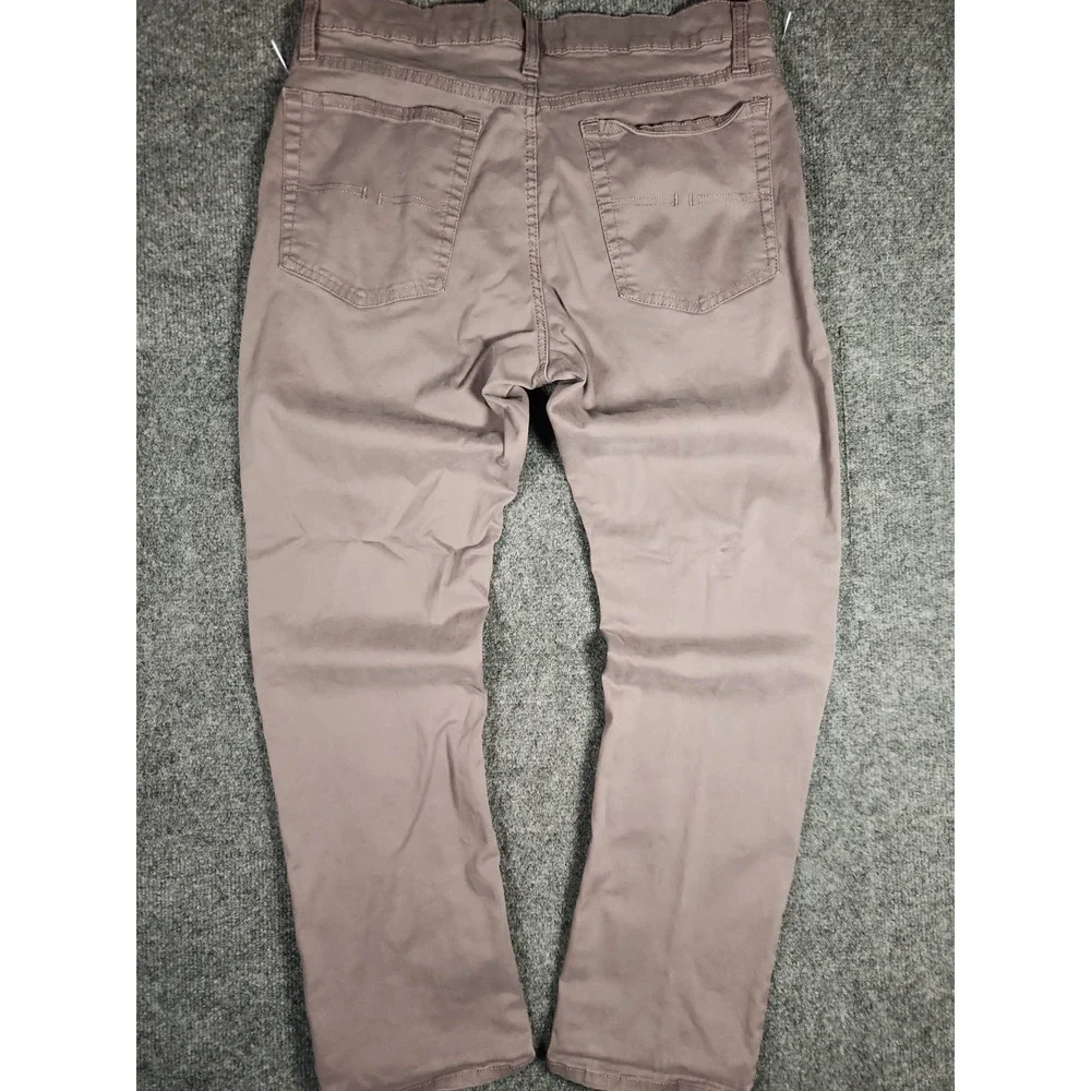 US Polo Assn Mens Pants 36x30 Activate Stretch Slim Straight Chino Mauve Taupe